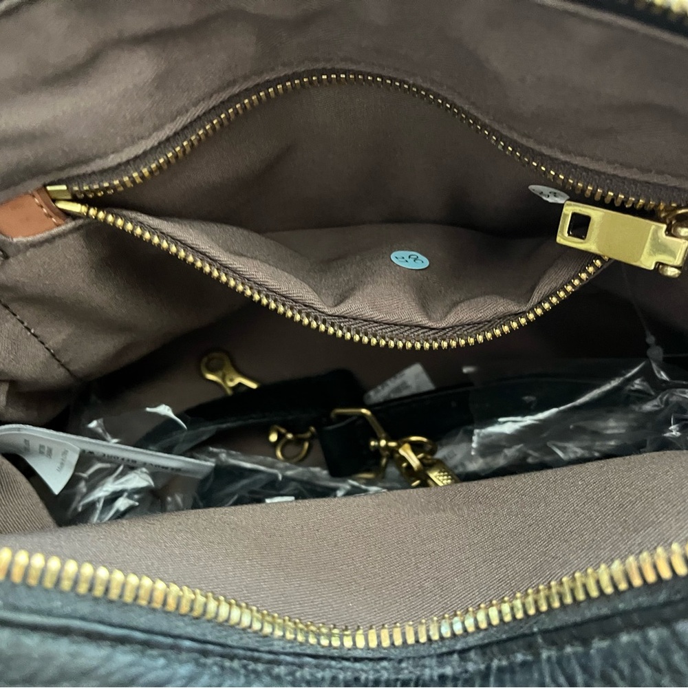 NWOT J.Crew Biennial Satchel Calf Hair Bag - Picture 8 of 9
